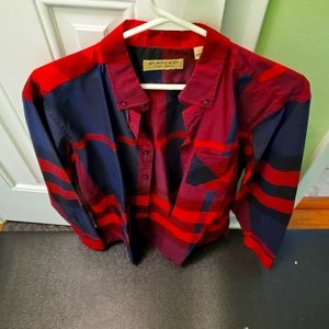 Burberry Thornaby Check Long Sleeve Parade Red